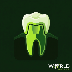 Telescope Secondary Zirconia Crown with Porcelain