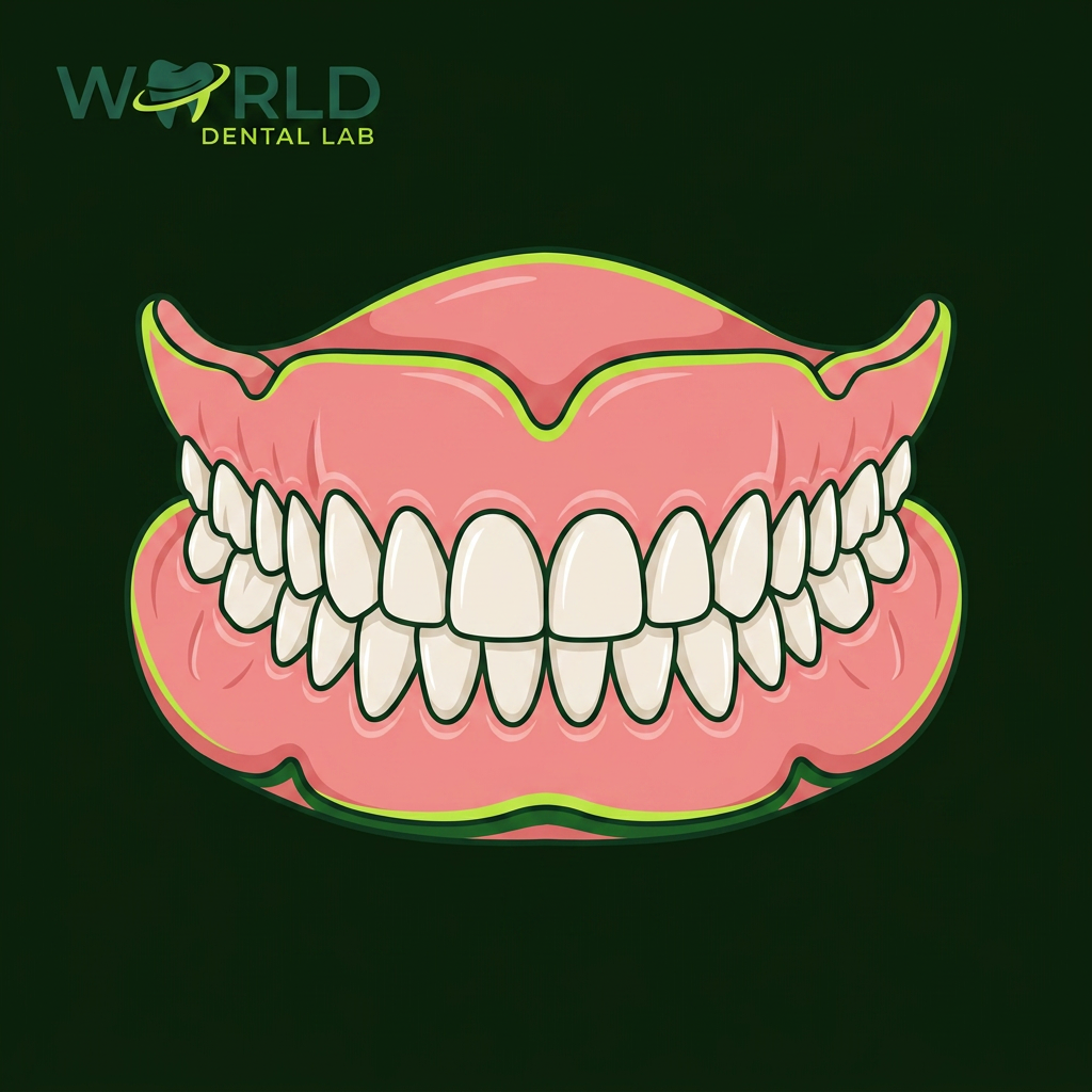 thumb 3537 - Flexible Full Denture Valplast - Try In (over 7 teeth) - World Dental Lab