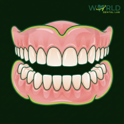 Flexible Full Denture Valplast - Finish After Try-In (over 7 teeth)