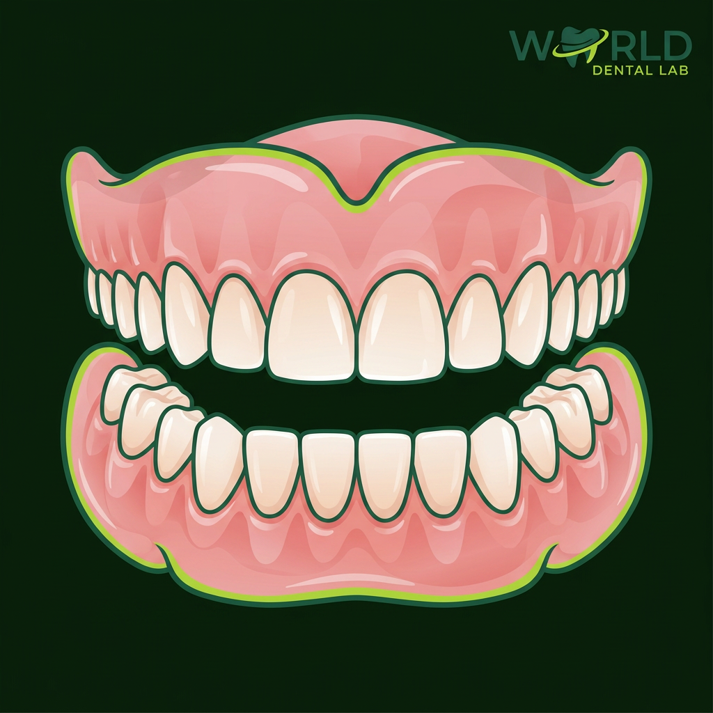 thumb 3538 - Flexible Full Denture Valplast - Finish After Try-In (over 7 teeth) - World Dental Lab