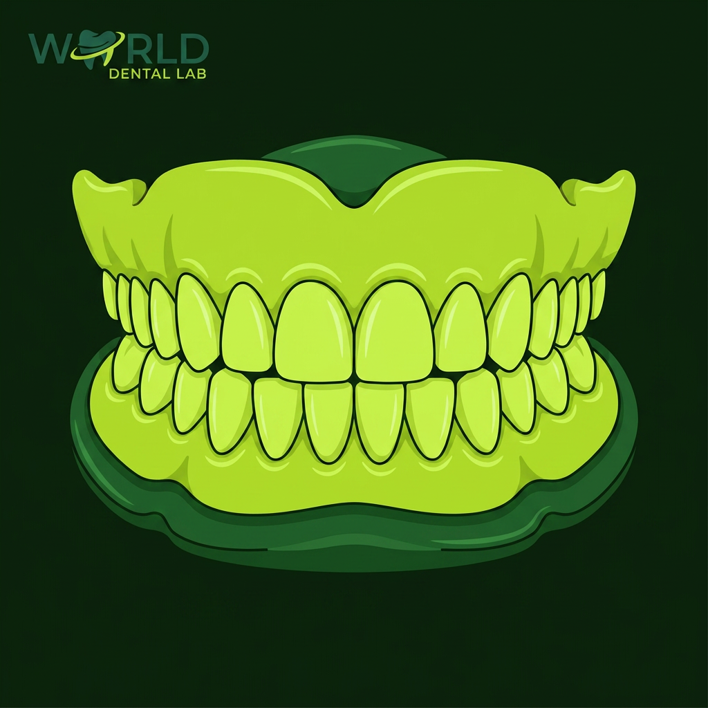 thumb 3543 - Acrylic Full Denture - Try In (over 7 teeth) - World Dental Lab