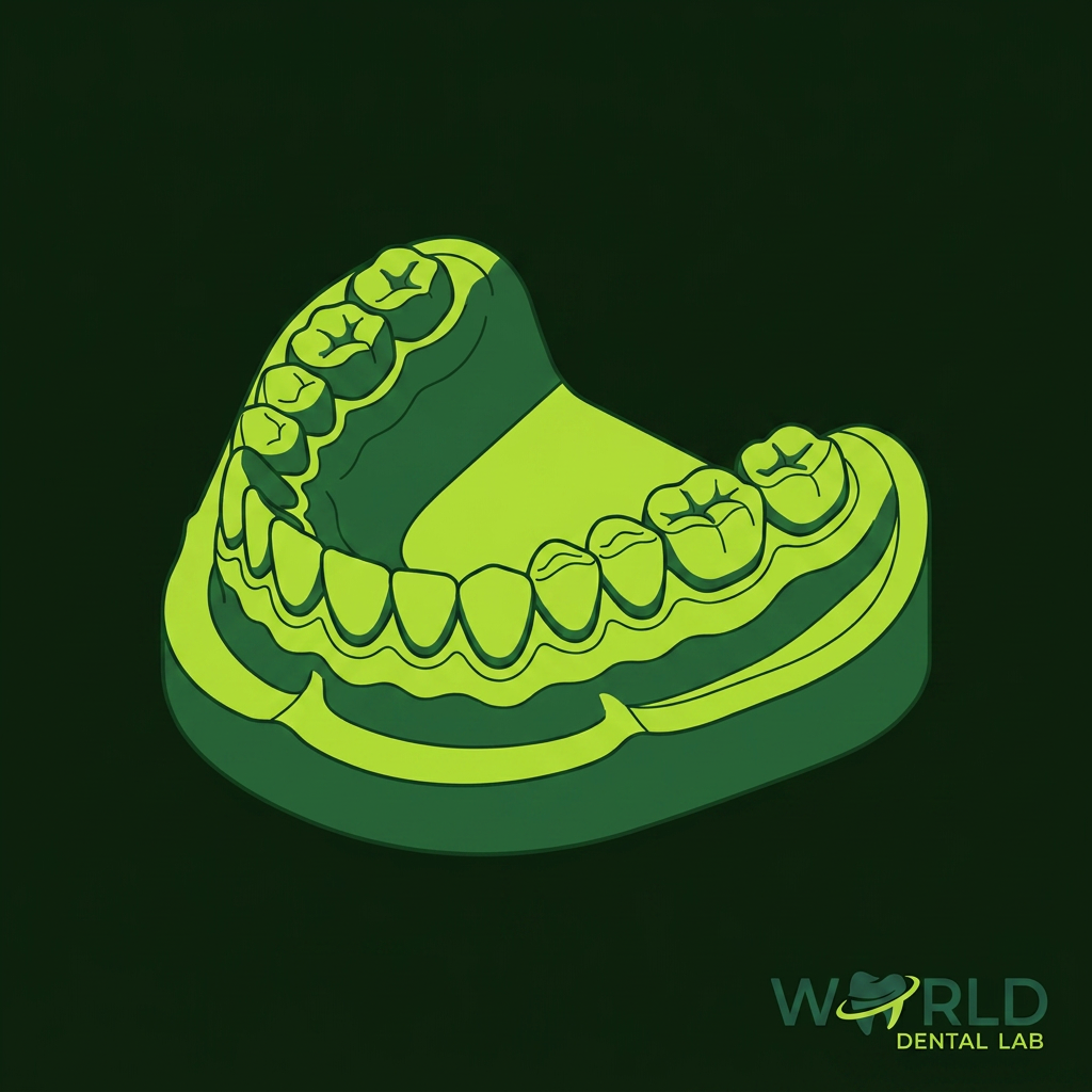 thumb 3558 - 3D Print Model (1/2 Arch) - World Dental Lab