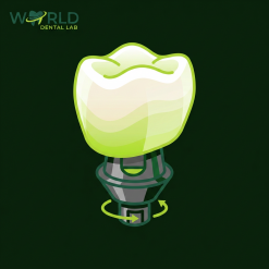 Full Zirconia Multilayer Crown of Hybrid Frame