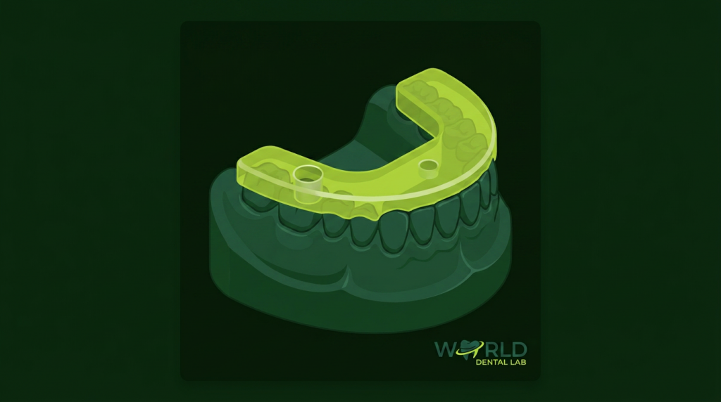 thumb 3628 - Surgical Guide 1 Implant (No Sleeve) - World Dental Lab